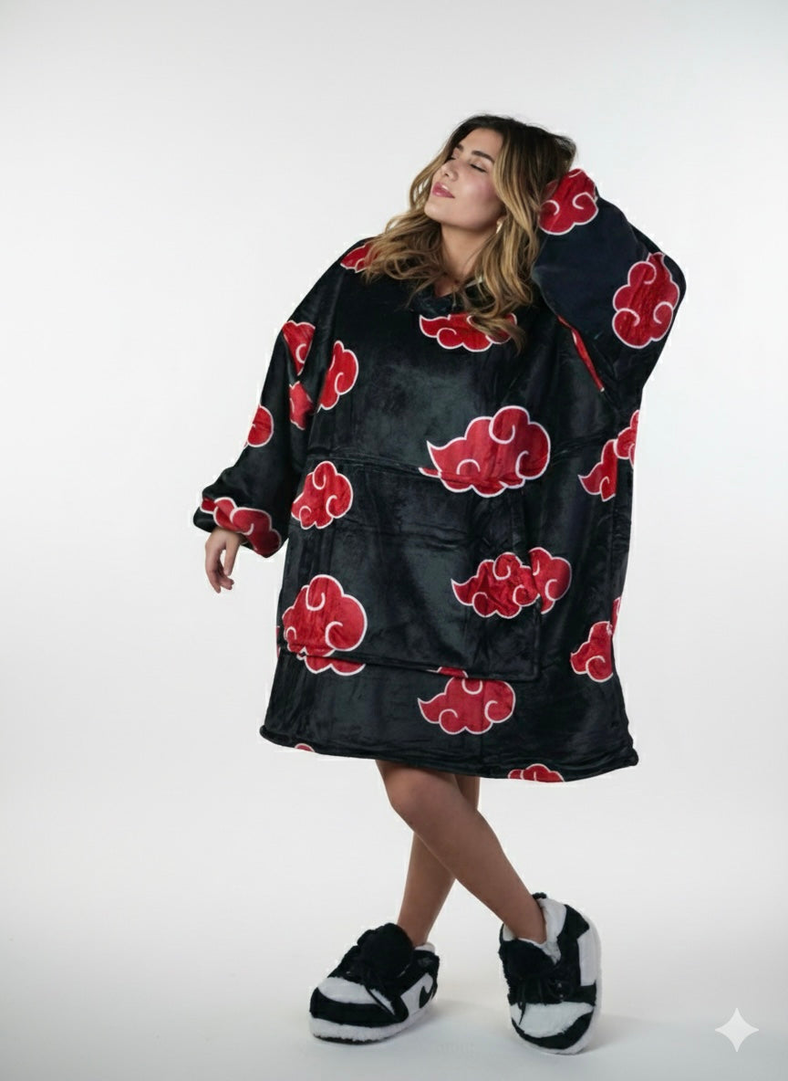 Cozy Naruto 🍥 – Oversized Hoodie Blanket