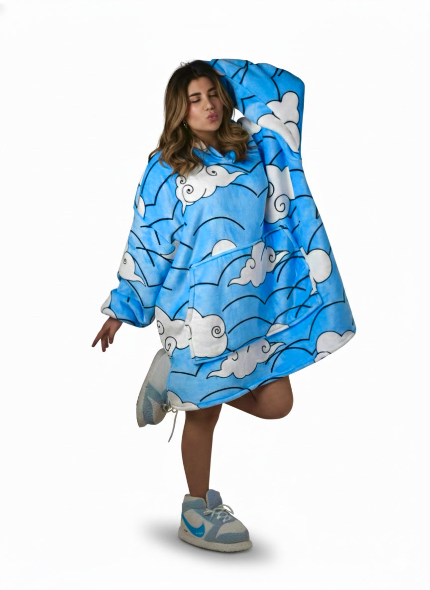 Cozy Clouds ☁️ – Oversized Hoodie Blanket