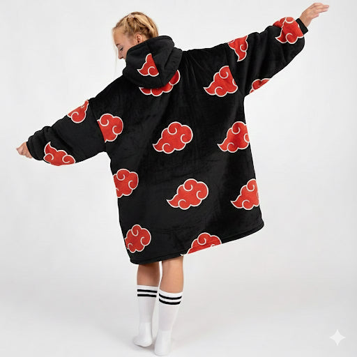 Plush wearable blanket hoodie in soft fleece – oversized essentials hoodie for cozy lounging at home, suitable for men, women and teens, ideal for winter gifts in Lebanon